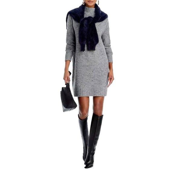 Aqua Dresses & Skirts - Aqua Mock Neck Sweater DressWomens Size Large Casual Travel Soft Cosy Oversized